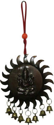 Aaradhi Car Decoration Rear View Mirror Hanging Accessories Vastu Ganesha with Bells Decorative Showpiece - 8 cm(Aluminium, Black)
Aaradhi Car Decoration Rear View Mirror Hanging Accessories Vastu Ganesha with Bells Decorative Showpiece - 8 cm(Aluminium, Black)