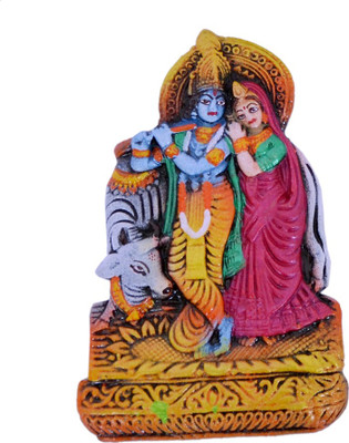 Indigo Creativs Handcrafted Beautiful Terracotta Lord Radha Krishna Diwali Puja Door/ Wall Hanging Decoration Decorative Showpiece - 17 cm(Earthenware, Multicolor)
Indigo Creativs Handcrafted Beautiful Terracotta Lord Radha Krishna Diwali Puja Door/ Wall Hanging Decoration Decorative Showpiece - 17 cm(Earthenware, Multicolor)