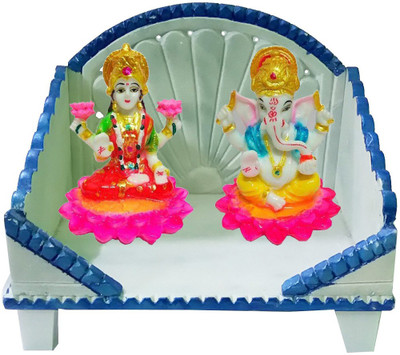 CraftEra Exclusive Laxmi-Ganesh Statue Set With Beautiful Marble Singhasan/Pooja Aasan For Diwali Festival Decorative Showpiece - 8 cm(Marble, Multicolor)
CraftEra Exclusive Laxmi-Ganesh Statue Set With Beautiful Marble Singhasan/Pooja Aasan For Diwali Festival Decorative Showpiece - 8 cm(Marble, Multicolor)