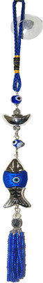 DivyaMantra Car Decoration Rear View Mirror Hanging Accessories Evil Eye Amulet Feng Shui Ingot & Fish Decorative Showpiece - 26 cm(Polyresin, Multicolor)
DivyaMantra Car Decoration Rear View Mirror Hanging Accessories Evil Eye Amulet Feng Shui Ingot & Fish Decorative Showpiece - 26 cm(Polyresin, Multicolor)