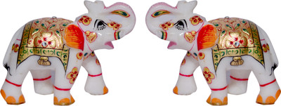 Vaah Marble Elephant Pair Decorative Showpiece - 5 cm(Stoneware, Multicolor)
Vaah Marble Elephant Pair Decorative Showpiece - 5 cm(Stoneware, Multicolor)