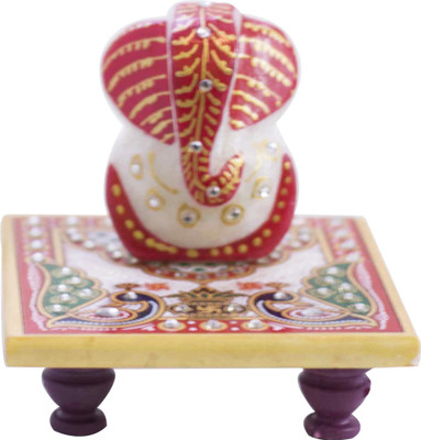 Craftkriti Lord Ganesha On Floral Marble Chowki Decorative Showpiece - 9 cm(Stoneware, Multicolor)
Craftkriti Lord Ganesha On Floral Marble Chowki Decorative Showpiece - 9 cm(Stoneware, Multicolor)