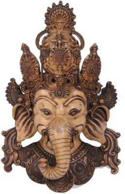 Collectible India 15" Large Ganesh Wall Hanging Mask - Spritual Lucky Sculpture Decor Decorative Showpiece - 38.1 cm(Polyresin, Multicolor)
Collectible India 15" Large Ganesh Wall Hanging Mask - Spritual Lucky Sculpture Decor Decorative Showpiece - 38.1 cm(Polyresin, Multicolor)