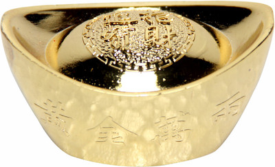 Vastu Art Vastu / Feng Shui / Metal Ingot For Wealth and Happyness Decorative Showpiece - 2.5 cm(Alloy, Gold)
Vastu Art Vastu / Feng Shui / Metal Ingot For Wealth and Happyness Decorative Showpiece - 2.5 cm(Alloy, Gold)