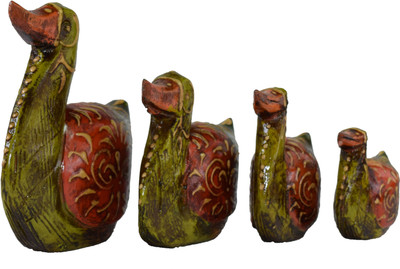 indiartcare Decorative Showpiece - 10 cm(Wooden, Green)