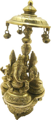 Jeeteshi Enterprises Revolving Laxmi Ganesh Saraswati Palanquin Idol Decorative Showpiece - 25.4 cm(Gold Finish, Yellow)
Jeeteshi Enterprises Revolving Laxmi Ganesh Saraswati Palanquin Idol Decorative Showpiece - 25.4 cm(Gold Finish, Yellow)