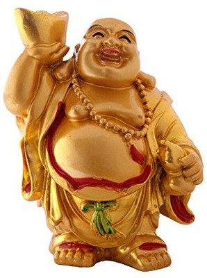 Mahavir Decorative Showpiece - 13 cm(Polyresin, Gold)