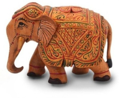 Ruchi World Wooden Hand Carved Painted Elephant Handicraft Decorative Showpiece - 4 cm(Wooden, Brown)
Ruchi World Wooden Hand Carved Painted Elephant Handicraft Decorative Showpiece - 4 cm(Wooden, Brown)