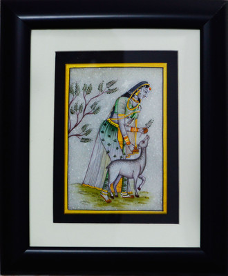 eCraftIndia Pretty Ragini Marble Painting playing with Calf (Wooden Framed) Decorative Showpiece - 27.94 cm(Stoneware, Wooden, Multicolor)
eCraftIndia Pretty Ragini Marble Painting playing with Calf (Wooden Framed) Decorative Showpiece - 27.94 cm(Stoneware, Wooden, Multicolor)
