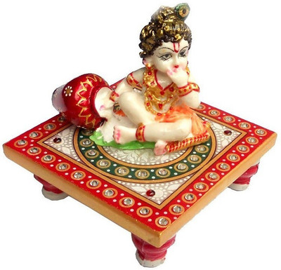 Chave Ladoo Gopal with Marble Choki Decorative Showpiece - 7.7 cm(Stoneware, Multicolor)
Chave Ladoo Gopal with Marble Choki Decorative Showpiece - 7.7 cm(Stoneware, Multicolor)