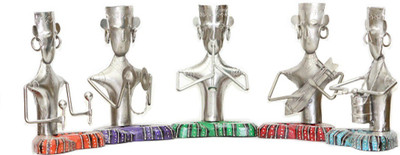 Apkamart Set of 5 Sitting Musicians Decorative Showpiece - 17 cm(Cast Iron, Multicolor)
Apkamart Set of 5 Sitting Musicians Decorative Showpiece - 17 cm(Cast Iron, Multicolor)