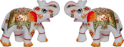 Etsi Bitsi Marble Meenakari Elephant Pair Decorative Showpiece - 6 cm(Earthenware, Multicolor)
Etsi Bitsi Marble Meenakari Elephant Pair Decorative Showpiece - 6 cm(Earthenware, Multicolor)