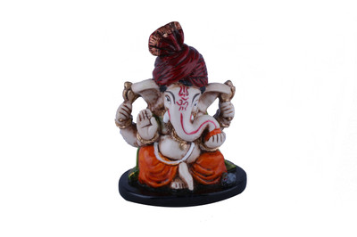 The Nodding Head Small Pagdi Ganesha With Modak (Orange) Decorative Showpiece - 9 cm(Polyresin, Multicolor)
The Nodding Head Small Pagdi Ganesha With Modak (Orange) Decorative Showpiece - 9 cm(Polyresin, Multicolor)