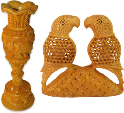 Shree Sai Handicraft Parrot Combo Gift Decorative Showpiece - 15 cm(Wooden, Yellow)
Shree Sai Handicraft Parrot Combo Gift Decorative Showpiece - 15 cm(Wooden, Yellow)
