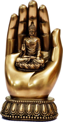 Collectible India Hand Palm Buddha Statue - Bronze Finish Decorative Showpiece - 19 cm(Polyresin, Brown)
Collectible India Hand Palm Buddha Statue - Bronze Finish Decorative Showpiece - 19 cm(Polyresin, Brown)
