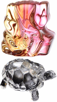 Prax Feng Shui Vastu Crystal Tortoise & Ganesha Decorative Showpiece - 8 cm(Crystal, Maroon)
Prax Feng Shui Vastu Crystal Tortoise & Ganesha Decorative Showpiece - 8 cm(Crystal, Maroon)