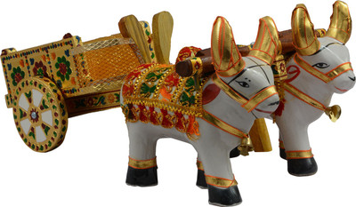 Handicraft Decorative Showpiece - 17 cm(Wooden, Ceramic, White, Gold) 
Handicraft Decorative Showpiece - 17 cm(Wooden, Ceramic, White, Gold)