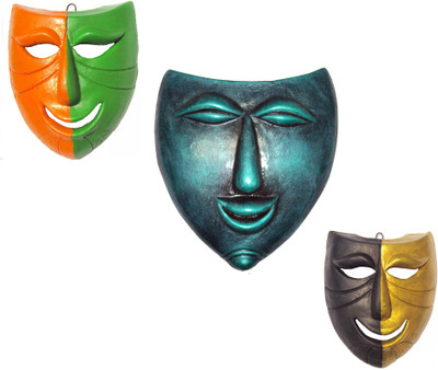 Hand Artz Terracotta Handmade Home Decorative Wall Hanging Laughing Mask Decorative Showpiece - 30 cm(Terracotta, Multicolor)
Hand Artz Terracotta Handmade Home Decorative Wall Hanging Laughing Mask Decorative Showpiece - 30 cm(Terracotta, Multicolor)