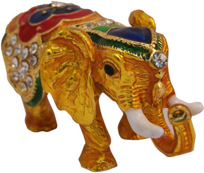 DivyaMantra Bejeweled Feng Shui Elephant Trunk Down For Wish Fulfillment Decorative Showpiece - 4 cm(Aluminium, Multicolor)
DivyaMantra Bejeweled Feng Shui Elephant Trunk Down For Wish Fulfillment Decorative Showpiece - 4 cm(Aluminium, Multicolor)