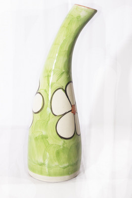Magical Petals Decorative Showpiece - 12 cm(Ceramic, Green)