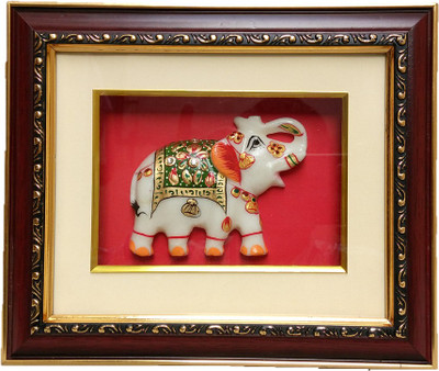 JaipurCrafts Marble Elephant In Beautiful Frame Decorative Showpiece - 21 cm(Wooden, Stoneware, Multicolor)
JaipurCrafts Marble Elephant In Beautiful Frame Decorative Showpiece - 21 cm(Wooden, Stoneware, Multicolor)