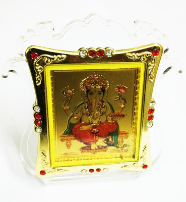 Laps of Luxury Decorative Showpiece - 10.5 cm(Acrylic, Gold)
