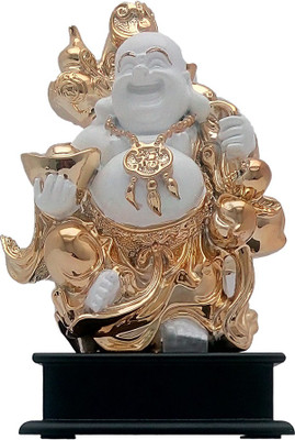 Art N Hub Laughing Buddha Gold Plated Statue with Wooden Base (H-28 CM) Decorative Showpiece - 28 cm(Earthenware, Wooden, Gold)
Art N Hub Laughing Buddha Gold Plated Statue with Wooden Base (H-28 CM) Decorative Showpiece - 28 cm(Earthenware, Wooden, Gold)