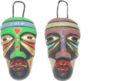 Sarvsiddhi Terracotta Tribal Couple Mask Decorative Showpiece - 12 cm(Terracotta, Multicolor)
Sarvsiddhi Terracotta Tribal Couple Mask Decorative Showpiece - 12 cm(Terracotta, Multicolor)