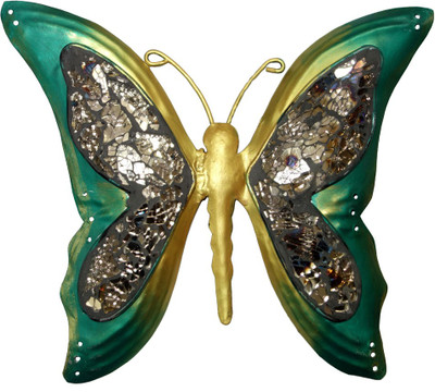 Lal Haveli Home Wall Decoration Hanging Butterfly Wall Sculpture Figurine Decorative Showpiece - 10 cm(Iron, Green)
Lal Haveli Home Wall Decoration Hanging Butterfly Wall Sculpture Figurine Decorative Showpiece - 10 cm(Iron, Green)