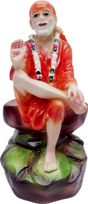 Art N Hub Multicolour Lord Sai Baba Idol God Shri Sai Nath Statue Shirdi Sai Decorative Spiritual Puja Vastu Showpiece Figurine - Religious Pooja Gift item & Murti for Mandir / Temple / Home Decor / Office Decorative Showpiece - 15 cm(Earthenware, Multico
Art N Hub Multicolour Lord Sai Baba Idol God Shri Sai Nath Statue Shirdi Sai Decorative Spiritual Puja Vastu Showpiece Figurine - Religious Pooja Gift item & Murti for Mandir / Temple / Home Decor / Office Decorative Showpiece - 15 cm(Earthenware, Multico