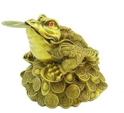 ShubhBhakti Feng Shui King Size 3 Legged Money Frog Decorative Showpiece - 6 cm(Polyresin, Gold)
ShubhBhakti Feng Shui King Size 3 Legged Money Frog Decorative Showpiece - 6 cm(Polyresin, Gold)