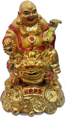 Ripe India Laughing buddha on frog showpiece - 7 cm Decorative Showpiece - 7 cm(Polyresin, Multicolor)
Ripe India Laughing buddha on frog showpiece - 7 cm Decorative Showpiece - 7 cm(Polyresin, Multicolor)