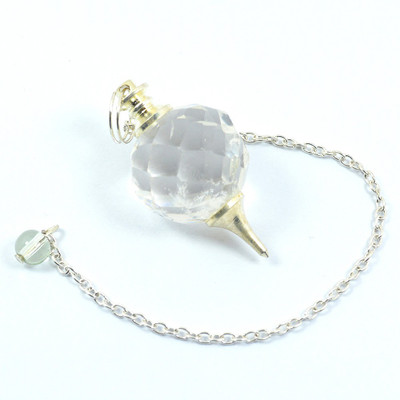 Reiki Crystal Products Clear Quartz Faceted Ball Chain Crystal Pendulum Dowser Natural Crystal Gemstone Decorative Showpiece - 20 cm(Crystal, Clear)
Reiki Crystal Products Clear Quartz Faceted Ball Chain Crystal Pendulum Dowser Natural Crystal Gemstone Decorative Showpiece - 20 cm(Crystal, Clear)