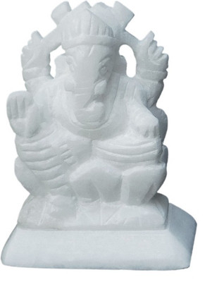 Laxita White Ganesha God Statue Made of Italian Marble for Home & Office Decorative Showpiece - 7 cm(Stoneware, White)
Laxita White Ganesha God Statue Made of Italian Marble for Home & Office Decorative Showpiece - 7 cm(Stoneware, White)