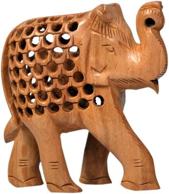 Craft Trade Brown Wooden Elephant Undercut Up Trunk Decorative Showpiece - 10 cm(Wooden, Brown)
Craft Trade Brown Wooden Elephant Undercut Up Trunk Decorative Showpiece - 10 cm(Wooden, Brown)