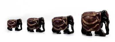 Global Voice elephant statue showpiece(set of 4)(1:H-10cm,W-13cm,D-7cm)(2:H-7cm,W-10cm,D-6cm)(3:H-7cm,W-8cm,D-6cm)(4:H-5cm,W-7cm,D-5cm) Decorative Showpiece - 10 cm(Polyresin, Multicolor)
Global Voice elephant statue showpiece(set of 4)(1:H-10cm,W-13cm,D-7cm)(2:H-7cm,W-10cm,D-6cm)(3:H-7cm,W-8cm,D-6cm)(4:H-5cm,W-7cm,D-5cm) Decorative Showpiece - 10 cm(Polyresin, Multicolor)