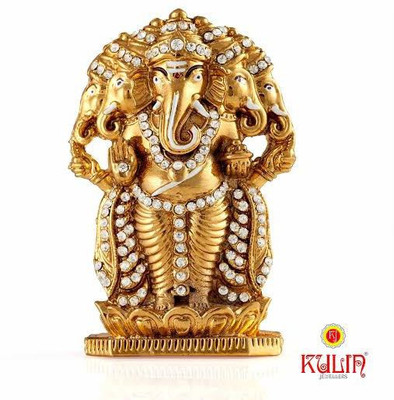 Kulin God Ganesh | Ganpati | Lord Panchmukh Ganesha Idol - Statue | Gifting | Car Dashboard | Home Decor Decorative Showpiece - 10 cm(Gold Plated, Gold)
Kulin God Ganesh | Ganpati | Lord Panchmukh Ganesha Idol - Statue | Gifting | Car Dashboard | Home Decor Decorative Showpiece - 10 cm(Gold Plated, Gold)