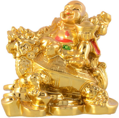 JaipurCrafts Fengshui Golden Laughing Buddha(Small) Sitting On Dragon Decorative Showpiece - 7.5 cm(Polyresin, Multicolor)
JaipurCrafts Fengshui Golden Laughing Buddha(Small) Sitting On Dragon Decorative Showpiece - 7.5 cm(Polyresin, Multicolor)