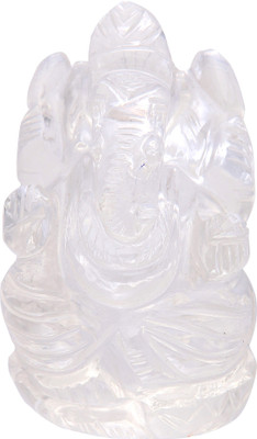 Natural Gems Crystal Quartz Lord Ganesha Decorative Showpiece - 5.33 cm(Crystal, White)
Natural Gems Crystal Quartz Lord Ganesha Decorative Showpiece - 5.33 cm(Crystal, White)