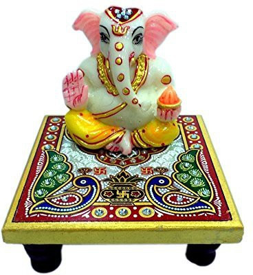Etsi Bitsi EtsiBitsi Divine Vakrtunda Marble Chowki Ganesh Decorative Showpiece - 11.5 cm(Stoneware, Multicolor)
Etsi Bitsi EtsiBitsi Divine Vakrtunda Marble Chowki Ganesh Decorative Showpiece - 11.5 cm(Stoneware, Multicolor)