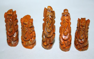 Numeroastro Carved Haldi Turmeric Lord Ganesha Idol (Set Of 5) Decorative Showpiece - 1.5 cm(Wooden, Brown)
Numeroastro Carved Haldi Turmeric Lord Ganesha Idol (Set Of 5) Decorative Showpiece - 1.5 cm(Wooden, Brown)