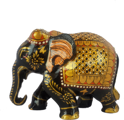DivineCrafts Decorative Gold Painted Elephant Statue Decorative Showpiece - 8 cm(Wooden, Multicolor)
DivineCrafts Decorative Gold Painted Elephant Statue Decorative Showpiece - 8 cm(Wooden, Multicolor)
