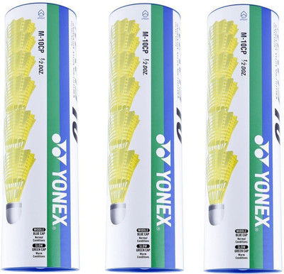 Yonex Mavis 10 Nylon Shuttle - Yellow(Medium, 77, Pack of 18) 
Yonex Mavis 10 Nylon Shuttle - Yellow(Medium, 77, Pack of 18)