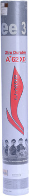 Li-Ning A+ 62 XD Feather Shuttle - White(Medium slow, 76, Pack of 15)