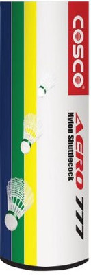 Cosco Aero 777 White Nylon Shuttle - White(Slow, 75, Pack of 12)