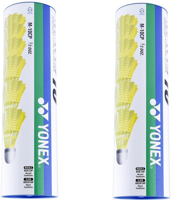 Yonex Mavis 10 Nylon Shuttle - Yellow(Medium, 77, Pack of 12)