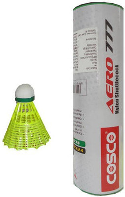 Cosco Aero 777 Nylon Shuttle - Yellow(Medium, 77, Pack of 12)