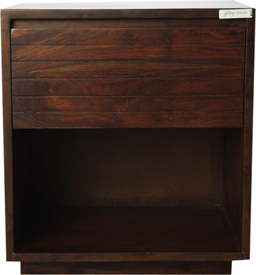 Godrej Interio Gruvz Solid Wood Side Table(Finish Color - AMERICAN WALNUT)