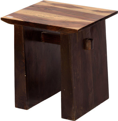 Induscraft Solid Wood End Table(Finish Color - Brown)