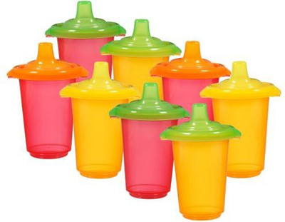 Munchkin Click Lock Re-Usable Sippy Cups(Pink, Yellow)